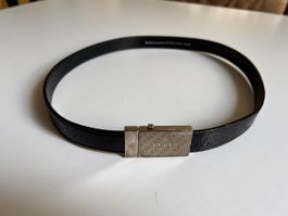 Gucci Talliengürtel Lack schwarz 