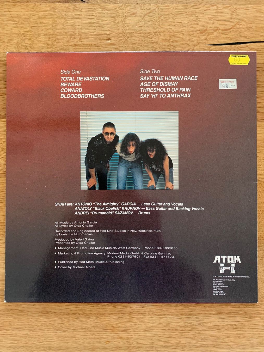 Dischi in vinile: SHAH - Beware – Usato da Balzers venduto da Amontelm 1