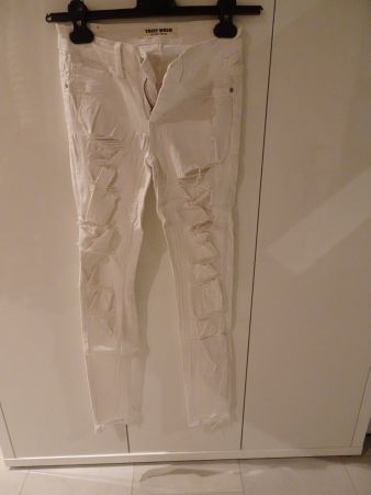 Coole Löcher-Jeans weiss TallyWeijl Gr. XS - 231215