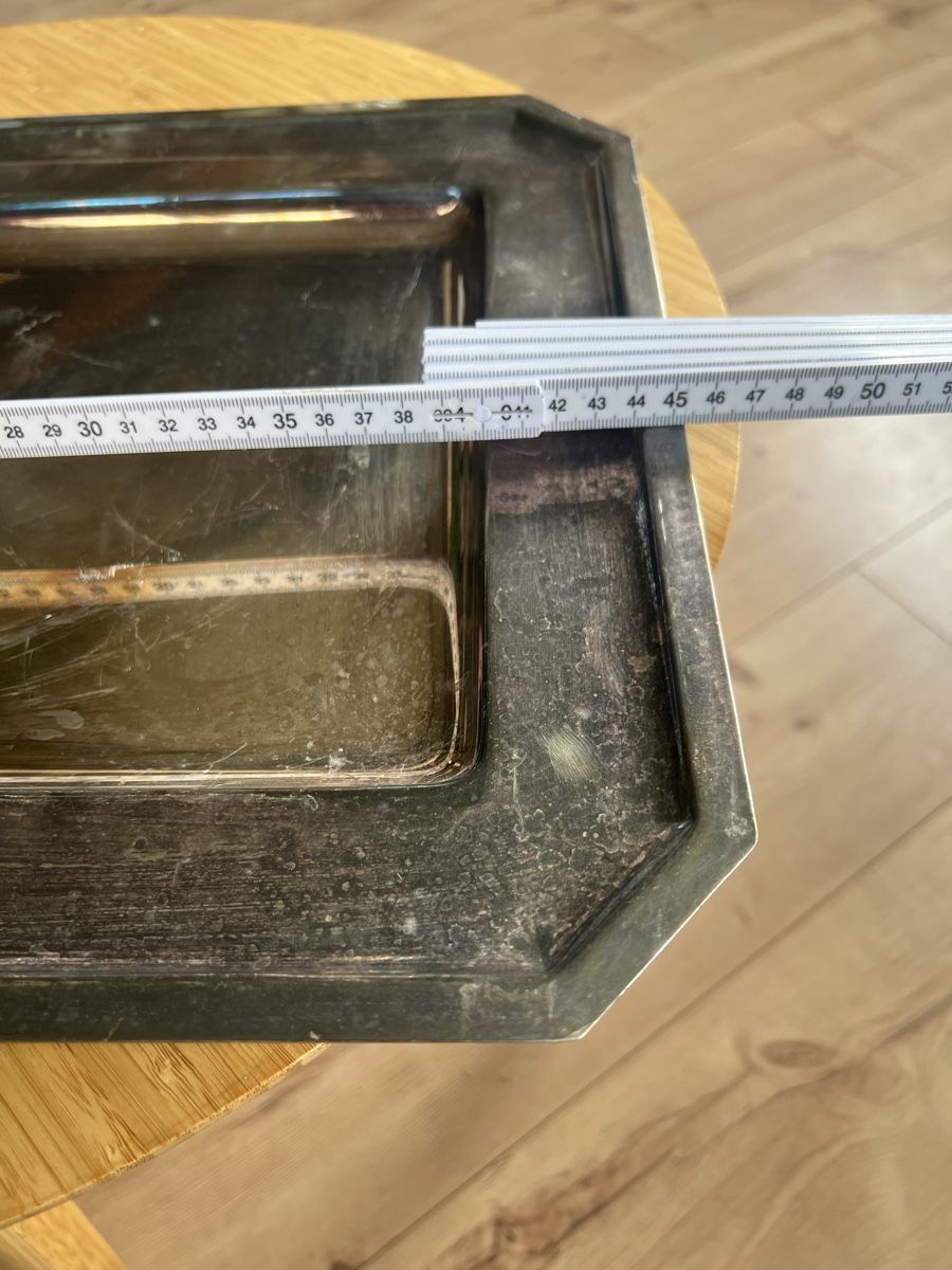 Berndorf Piatti di portata: Versilbertes Berndorf Serviertablet – Usato da Laufen venduto da groove60 3