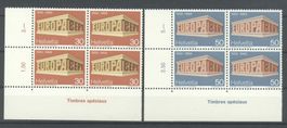 1969, Europa, Viererblöcke **