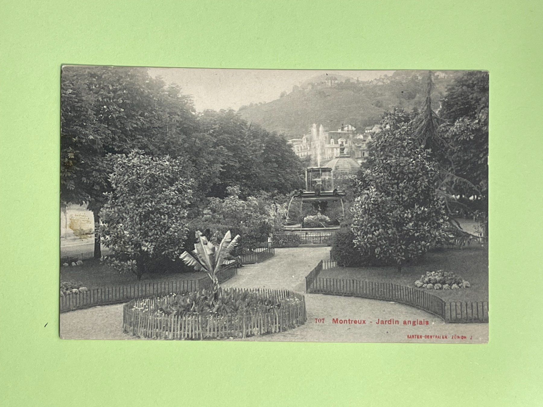 Cartoline postali: Montreux - Jardin anglais – Usato da Steg VS venduto da _vinci_