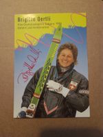 Brigitte Oertli - handsignierte alte Karte