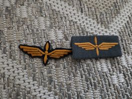 Pilot Flugzeug Abzeichen Set 2 Stck. Abzeichen Militär Armee