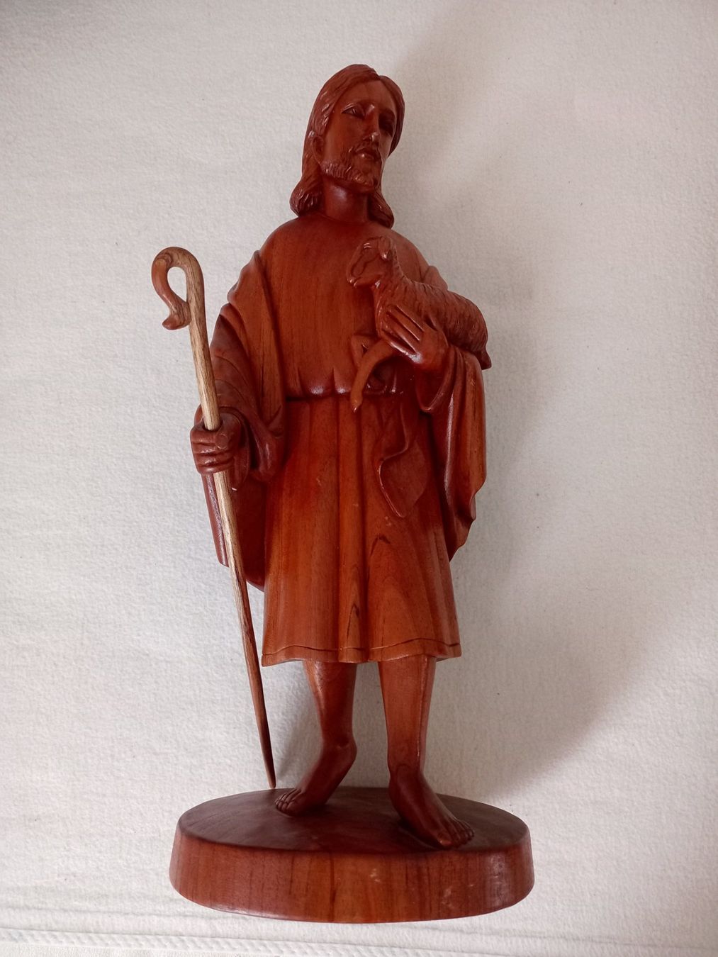 Statuette: Holzschnitzerei Jesus der Schäfer – Usato da Zürich venduto da Mephisto87 1