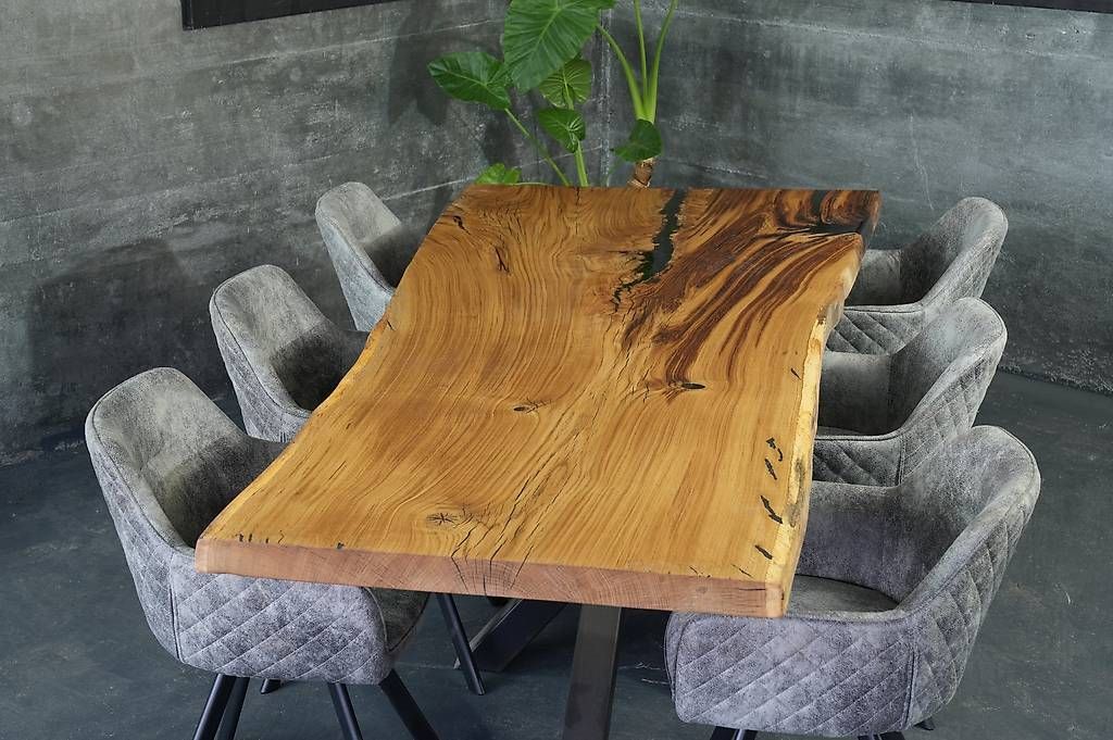 Tavoli: Esstisch aus Massivholz Eiche - 1 Baumscheibe – Usato da Walchwil venduto da Swissdesign_Haag 3