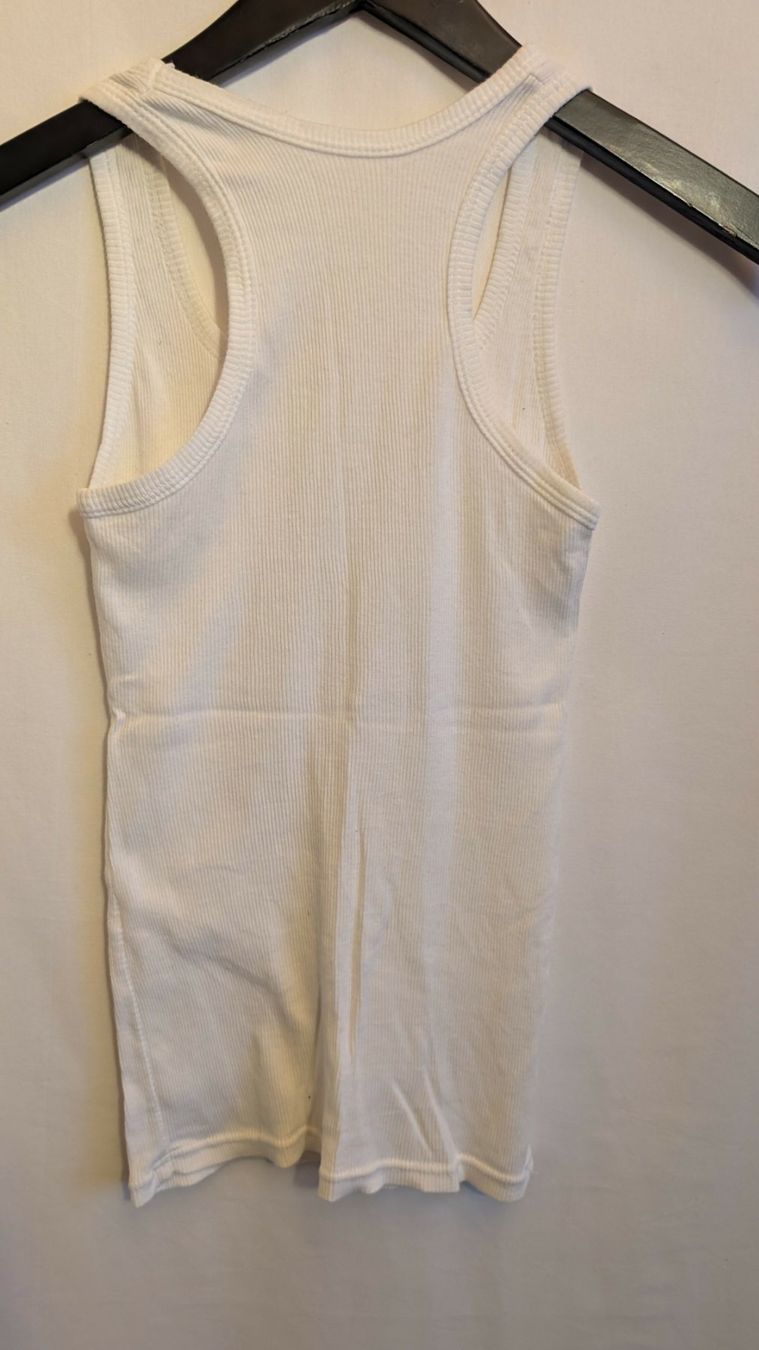 Top: Tank Top weiss grau stretch S – Nuovo (secondo la descrizione) da Sarmenstorf venduto da T.Sunl8 2