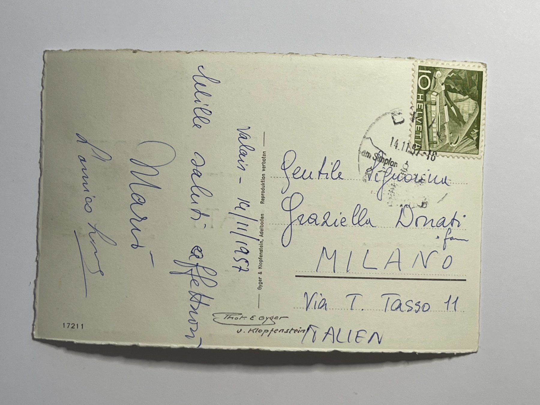 Cartoline postali: Zermatt -- 9 Ansichten – Usato da Steg VS venduto da _vinci_ 1
