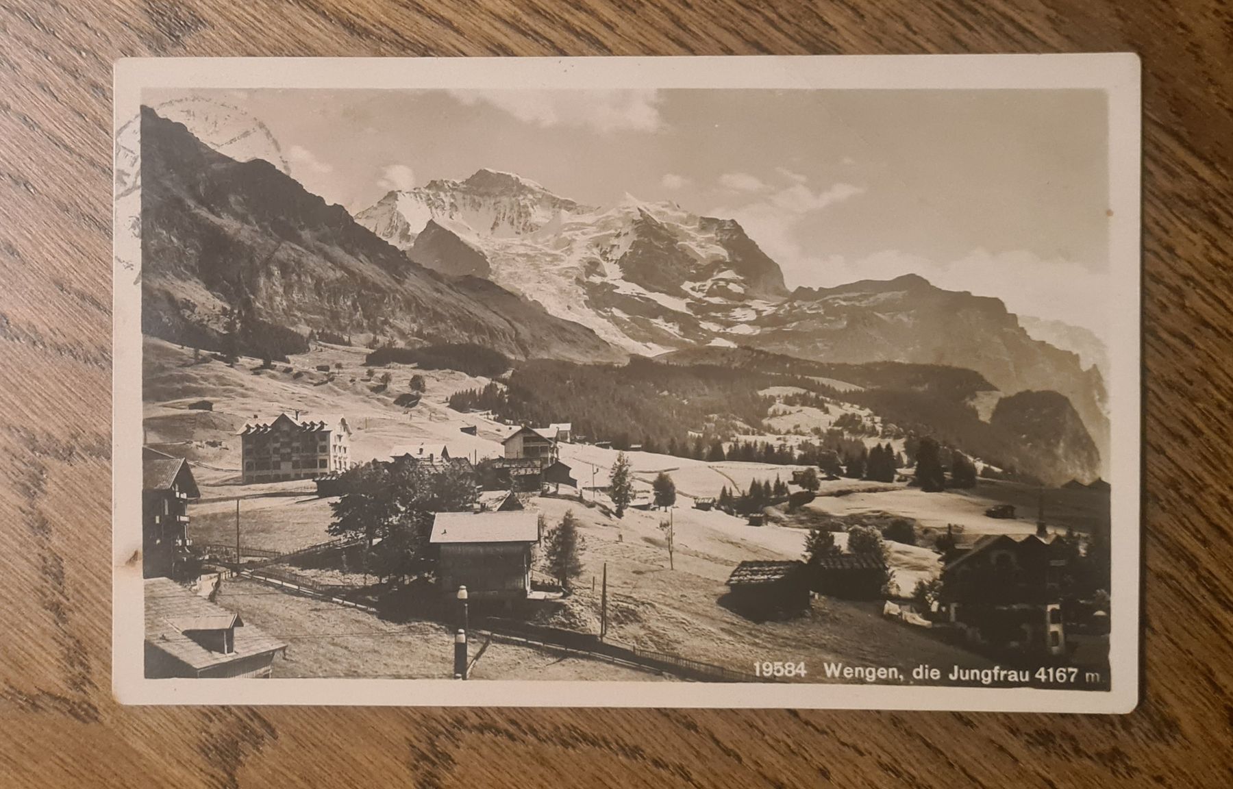 Cartoline postali: Wengen mit Jungfrau 1921 – Usato da Ebikon venduto da Donar50
