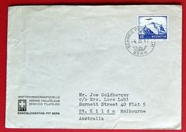 FLUGPOST GEN.-DIREKTION PTT BERN POSTMUSEUM AUSTRALIEN 1947