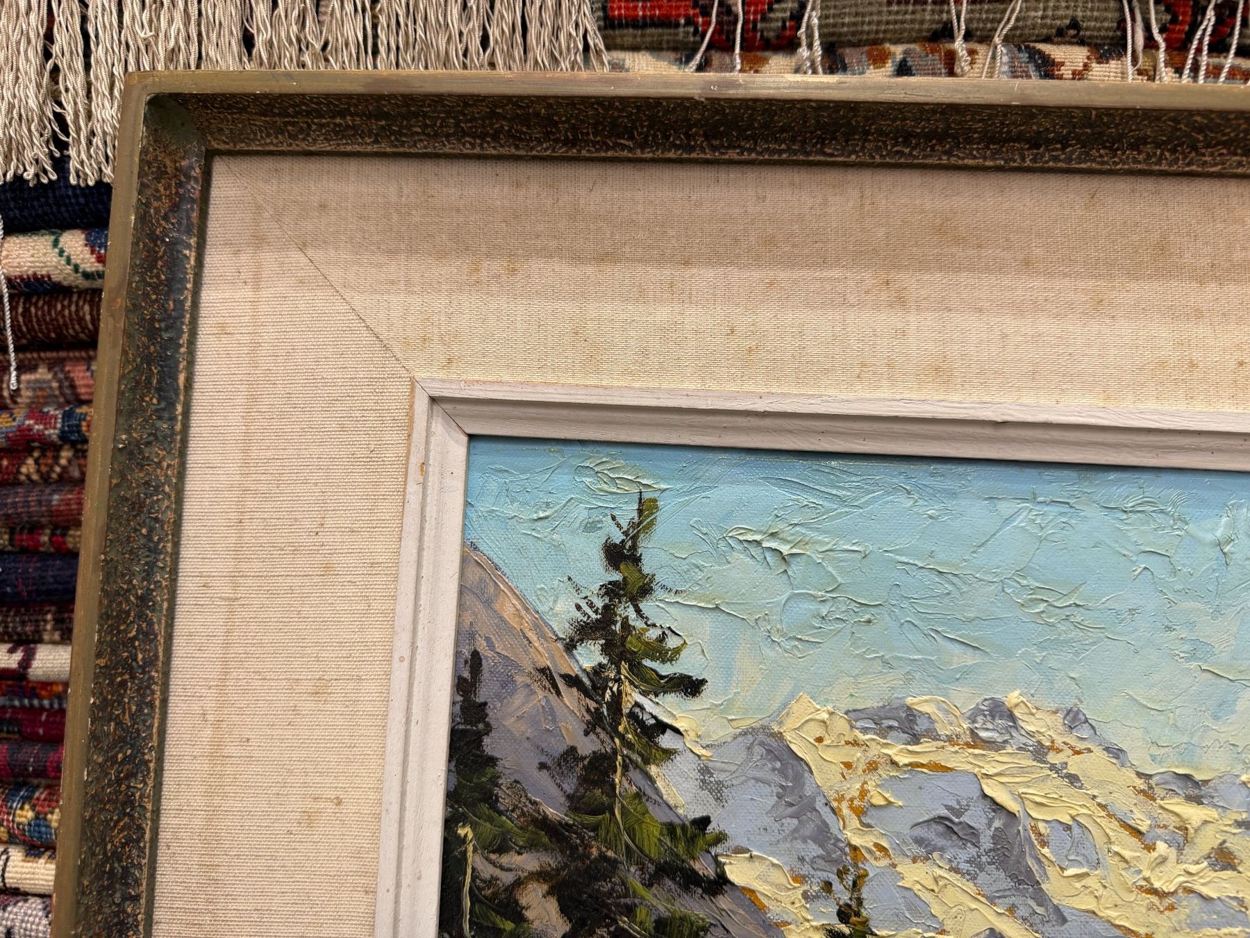 Dipinti: Wunderschönes Alpenbild von Otto Nussbaumer aus Bern – Usato da Steinhausen venduto da ZeitreiseBrocki 3