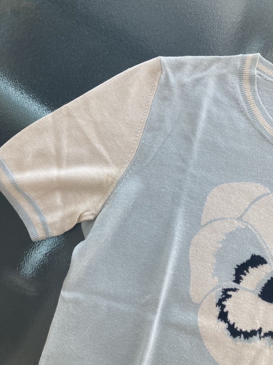Jil Sander Maglioni & Felpe: JIL SANDER Navy Top, hellblau, Gr. S, Baumwolle/Kaschmir – Usato da Zürich venduto da elegantissima 2