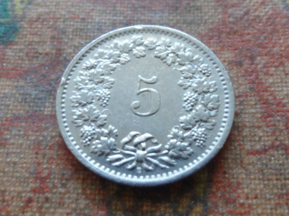 Alle Münzen: 5 Rp. 1966 – Gebraucht aus Romanel-sur-Lausanne von Swift13 1