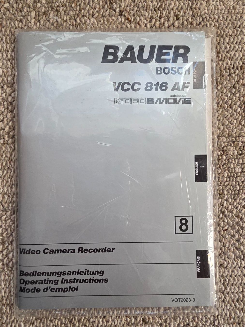 Bauer Videocamere: Bauer Bosch VCC816 AF Camcorder mit Docking Station – Usato da Melchnau venduto da han_k5xl 6