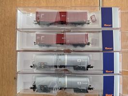Roco 4-CD Güterwagen 2 x 76699 und 2 x 76899