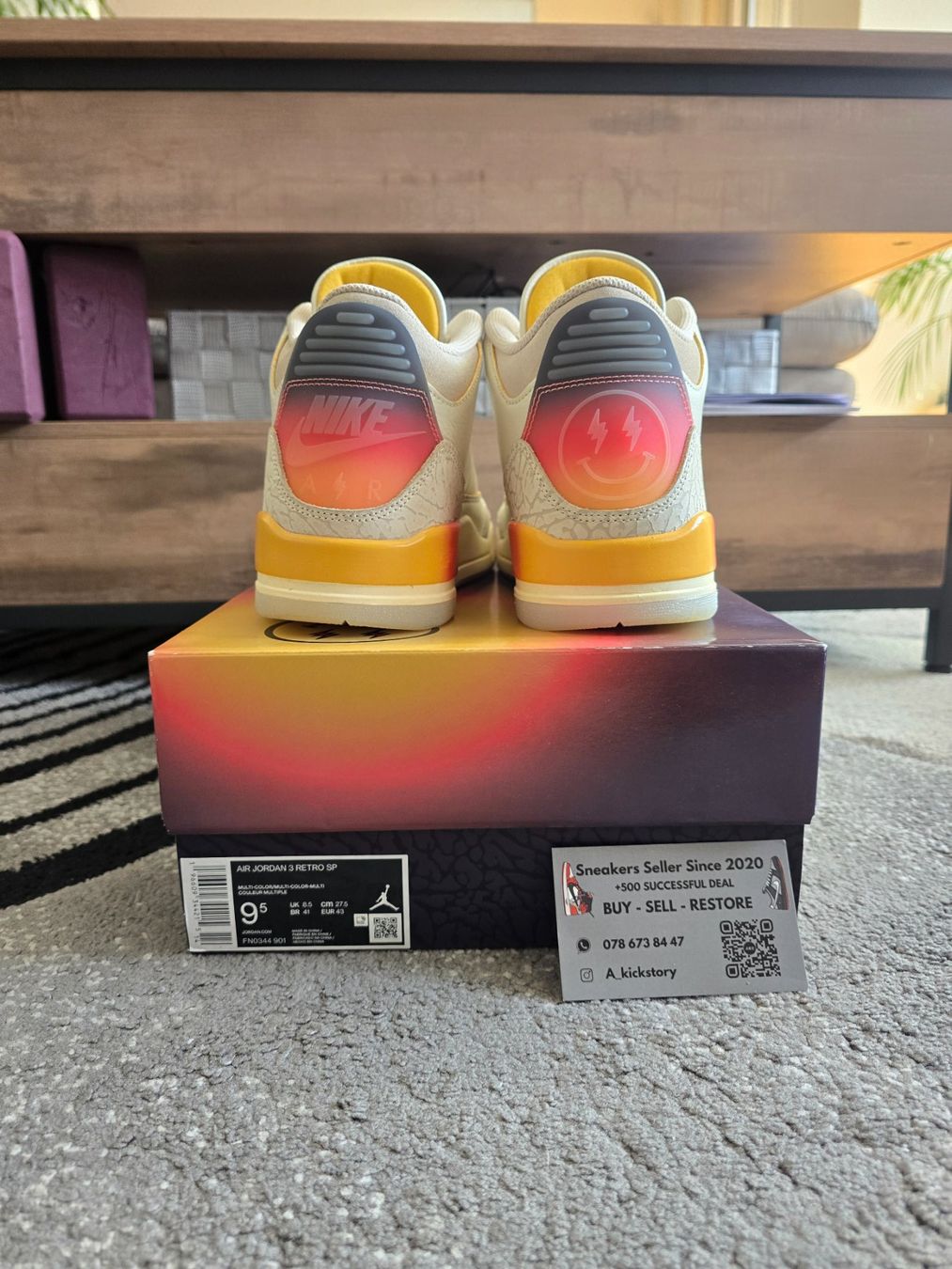 Scarpe da uomo: Jordan 3 j.Balvin medellin – Usato da Bôle venduto da A_Kickstory 5