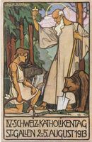 St. Gallen IV Schweiz. Katholikentag 2.-5. August 1913 Bär