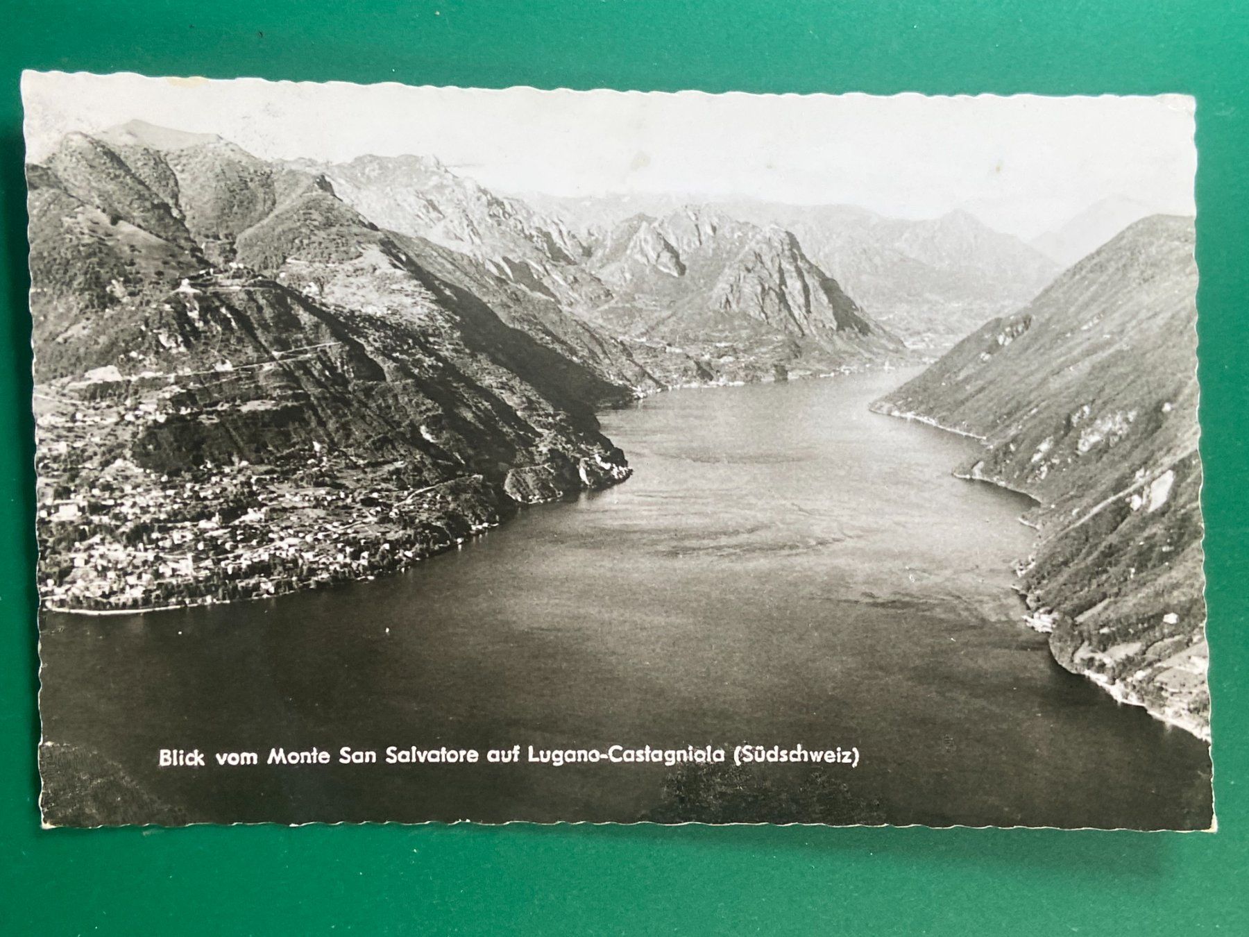 Cartoline postali: Blick vom Monte Salvatore auf Lugano – Usato da Steg VS venduto da _vinci_