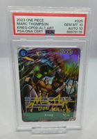 PSA 10 / Auto 10 Krieg One Piece OP03 - Auto Marc Thompson