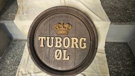 Insegna legno botte birra Tuborg Øl