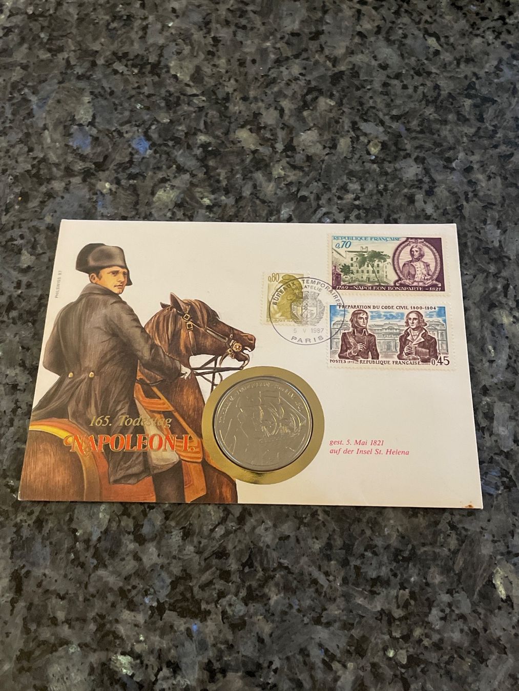 Alle Münzen: Numisbrief 165.Todestag Napoleon I – Neu (gemäss Beschreibung) aus Schlossrued von Julio25
