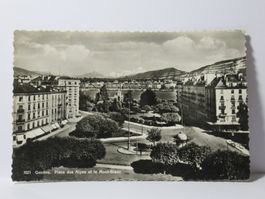 Genève , Place des Alpes et le Mont - Blanc  1947