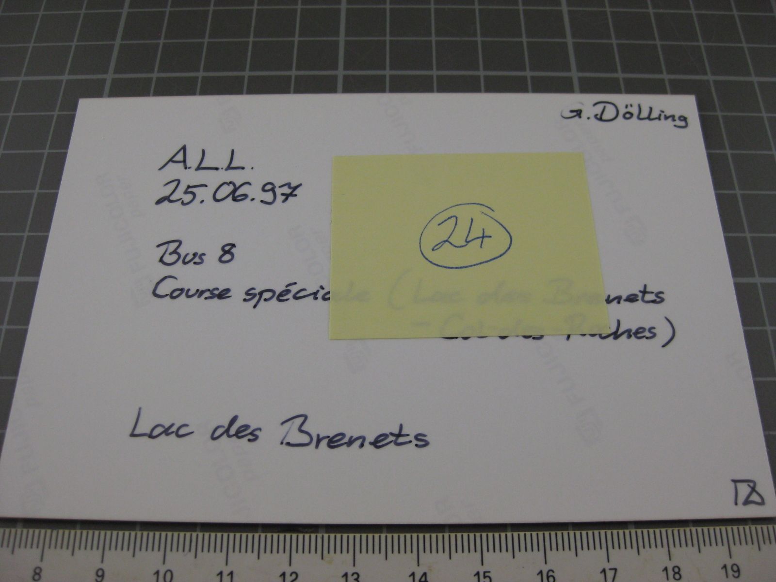 Cartoline postali: Lac des Brenets mit Bus – Usato da Malters venduto da Marosko 1