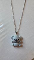 Silberfarbene Halskette mit Koala Bär Anhänger- neu