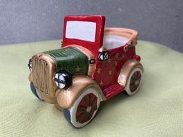 Oldtimer Tisch Deko Keramik Weihnachten Fest Hochzeit Auto