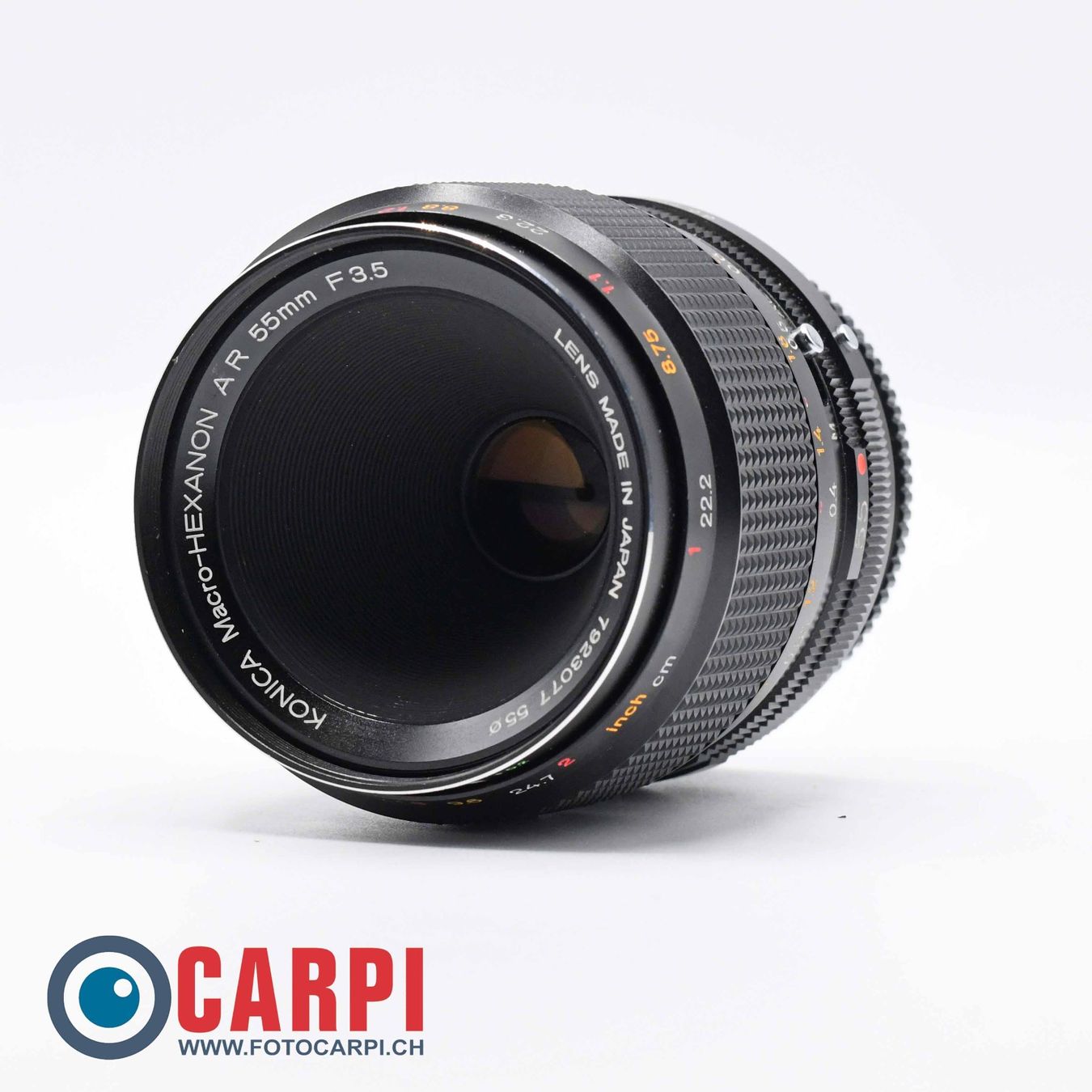 Konica Obiettivi: Konika Macro Hexanon AR 55mm F/3.5 – Usato da Bellinzona venduto da CarpiFotoSA
