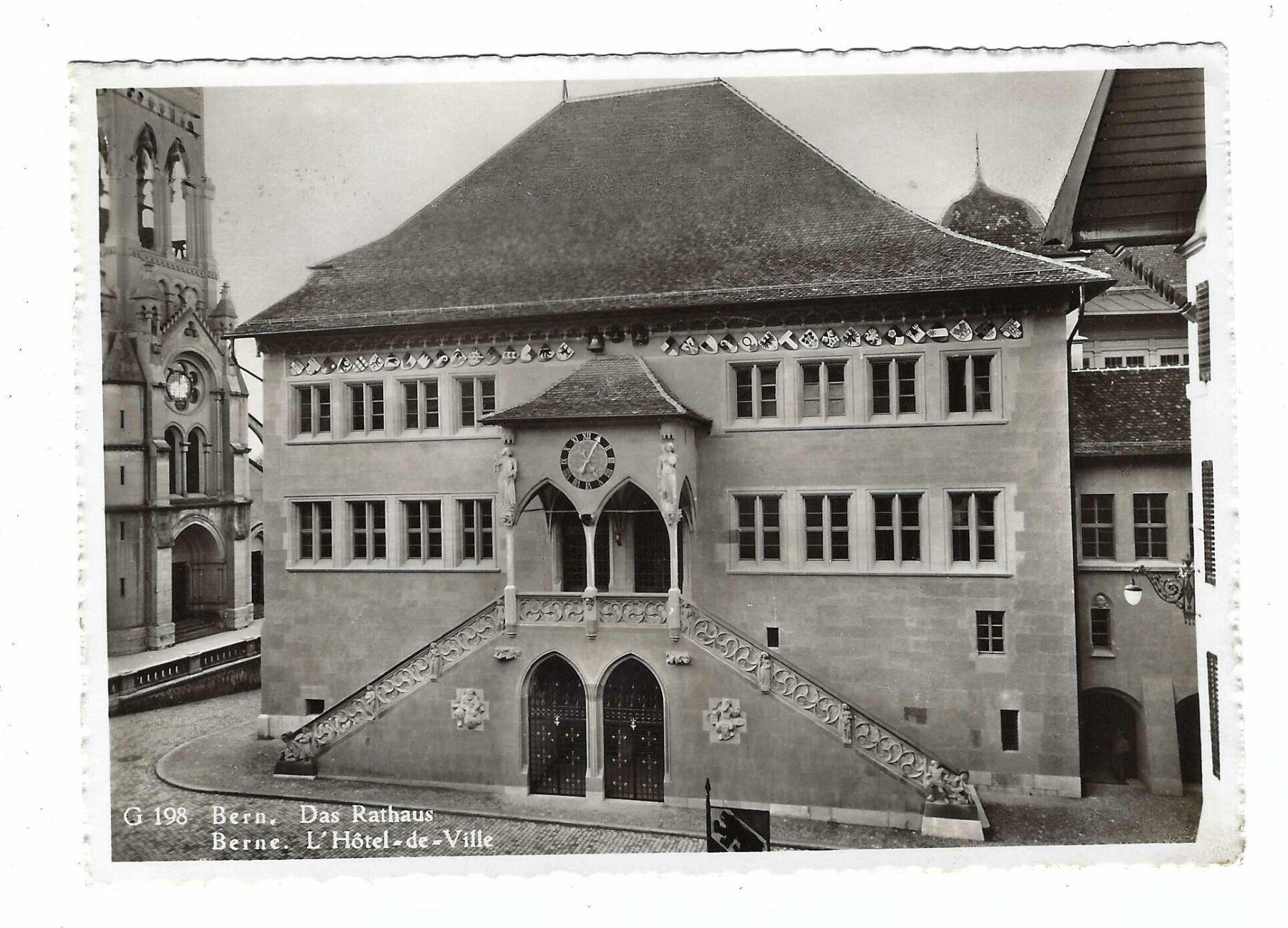 Cartes postales: Bern Rathaus 1946 nt – D'occasion à Aarau par fussball-fussball