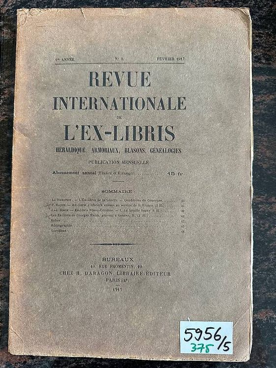Livres: 5 Bücher/Hefte Ex Libris 1928, 1947, 1930 – D'occasion à Weggis par urs_rj7p 1