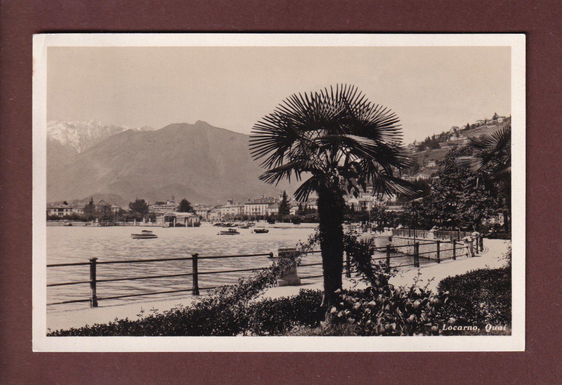 Ansichtskarten: LOCARNO - Quai - 1931 – Gebraucht aus Pully von nicecards