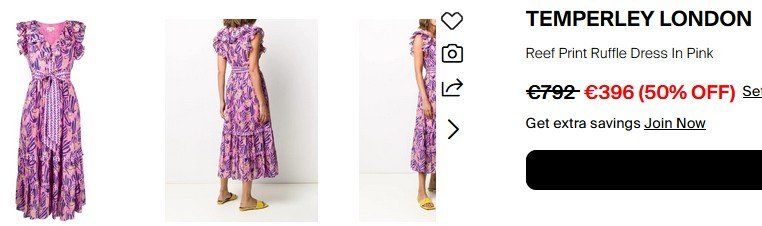 Vestiti: Temperley London Kleid / robe S – Usato da Collonges venduto da arashee 2