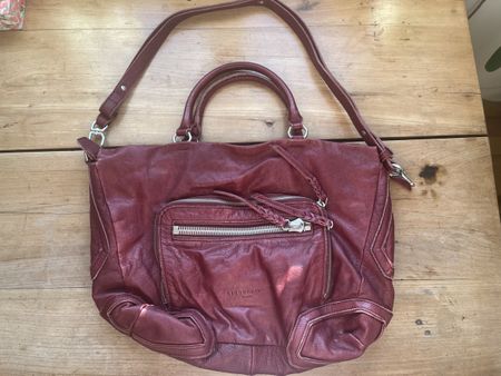 Liebeskind Ledertasche, bordeauxrot, sehr guter Zustand