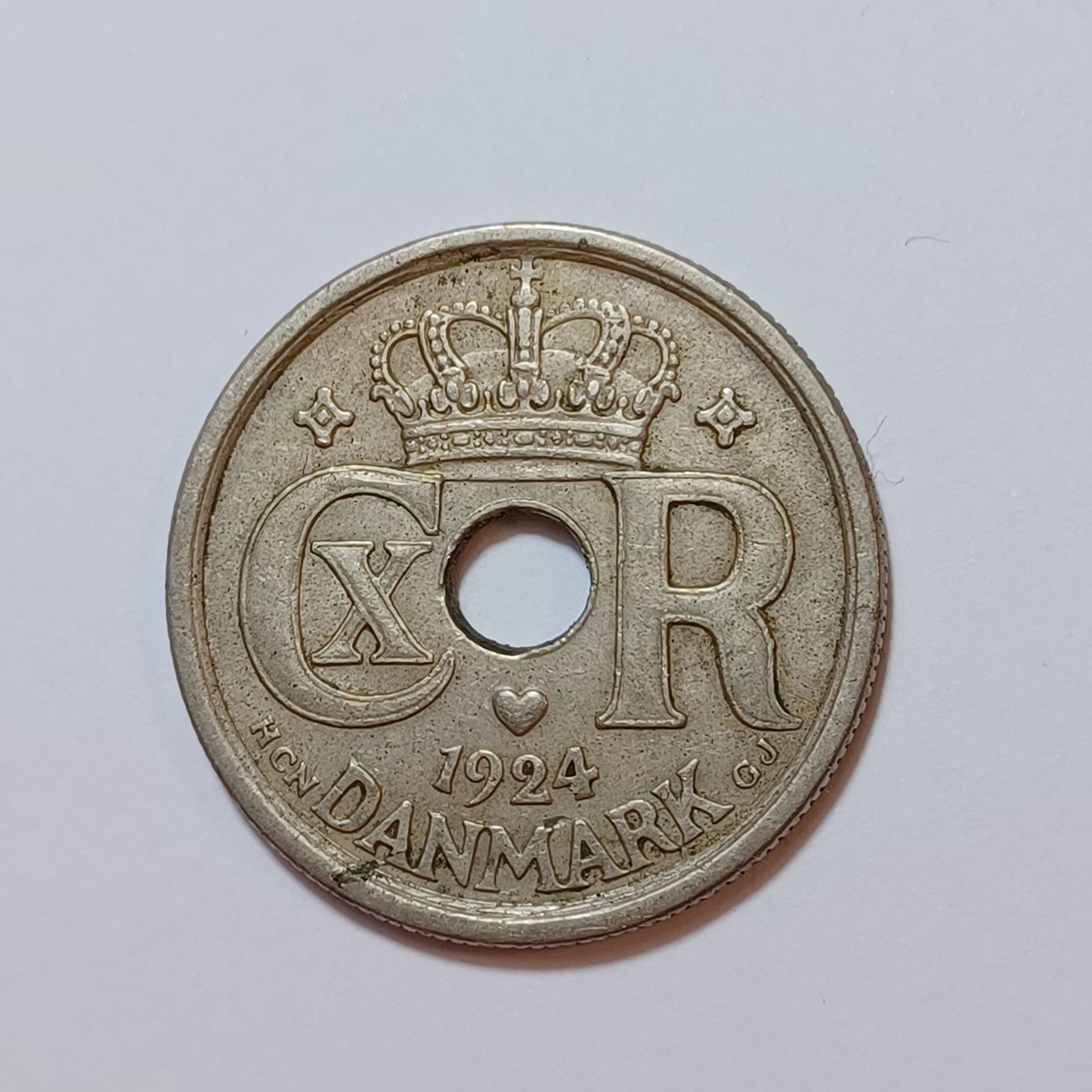 Tutti le monete: 25 Öre 1924 Dänemark – Usato da Pfäffikon ZH venduto da Welt_Muenzen 1