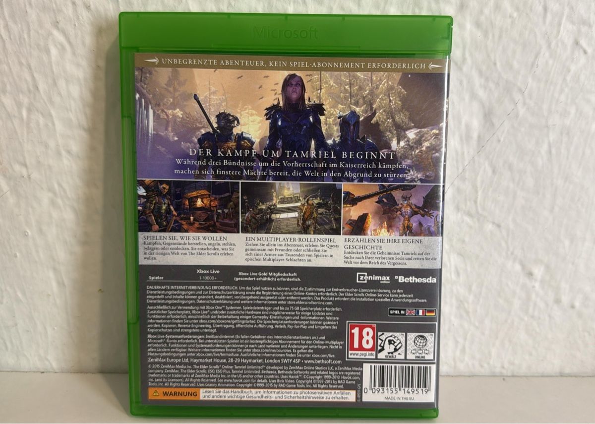 Microsoft Spiele: The Elder Scrolls Online: Tamriel Unlimited - Xbox One – Gebraucht aus Ehrendingen von bubulence 1