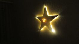 Weihnachtsster mit LED und sechsstunden Zeitschaltuhr