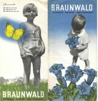 Braunwald, altes Werbeprospekt,