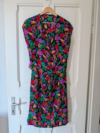 Fröhliches 2teiliges Set Jupe/Rock und Bluse 2pièces Früchte