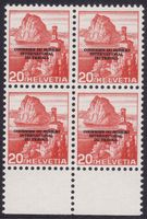 Viererblock Dienstmarke BIT SBK-Nr. 67 postfrisch **