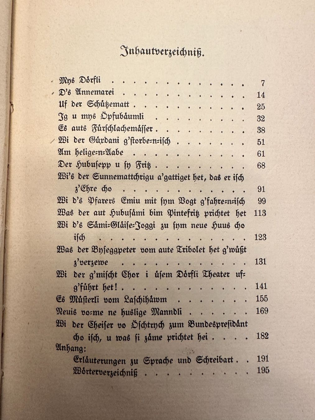Libri: C. A. Loosli: Mys Dörfli. – Usato da Zürich venduto da allp 2