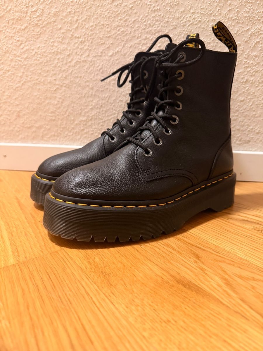 Dr. Martens Scarpe da uomo: Dr. Martens Plateaustiefeletten – Nuovo (secondo la descrizione) da Steinhausen venduto da san_2rj7 2