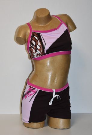 Arena Damen Bikini Badekleid Badeanzug/ pink, braun/ Gr.40
