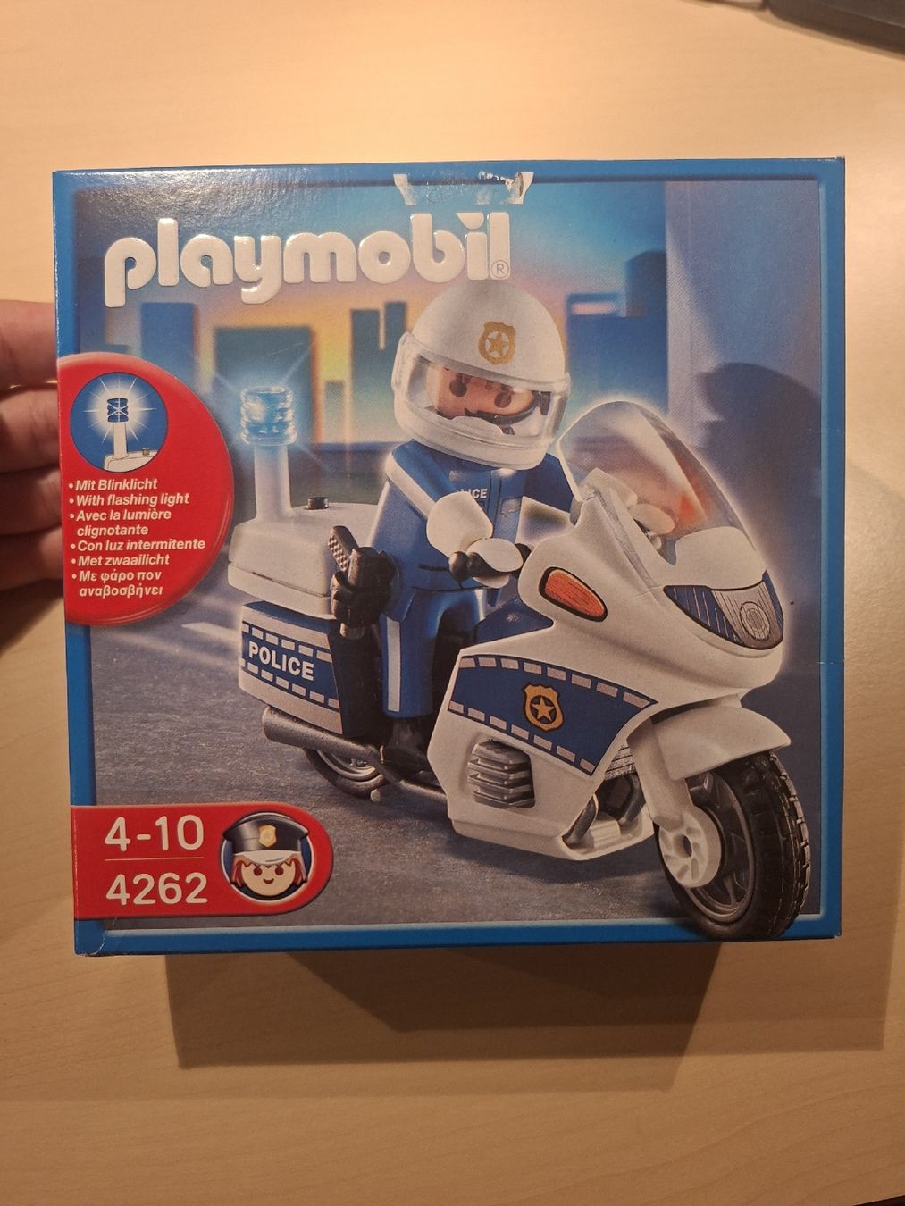 Playmobil Giocattoli: Orginalverpacktes Playmobil Polizeimotorrad – Nuovo e nell'imballaggio originale da Kerns venduto da WagFab