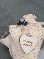 Dekohänger Herzensmensch  Geschenk mit Botschaft aus Holz