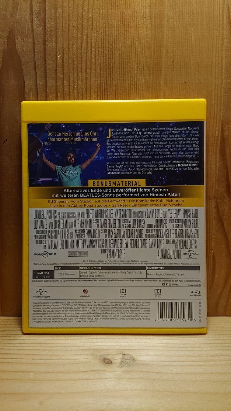 Tous les DVDs: YESTERDAY Blu-Ray – D'occasion à Wilderswil par Exebub 1