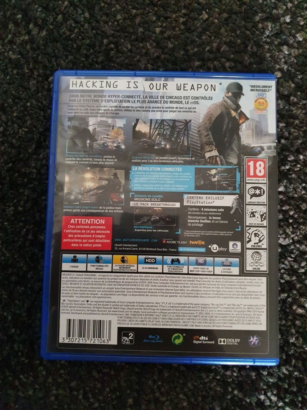 Giochi: Watchdogs PS4 – Nuovo (secondo la descrizione) da Ostermundigen venduto da ala_pt5h 1