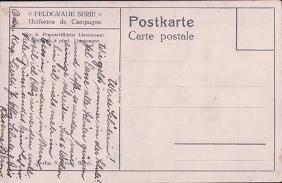 Cartes postales: Schweizer Armee 1914, Felduniform Lieutenant (2102) – D'occasion à Grancy par gedev 1