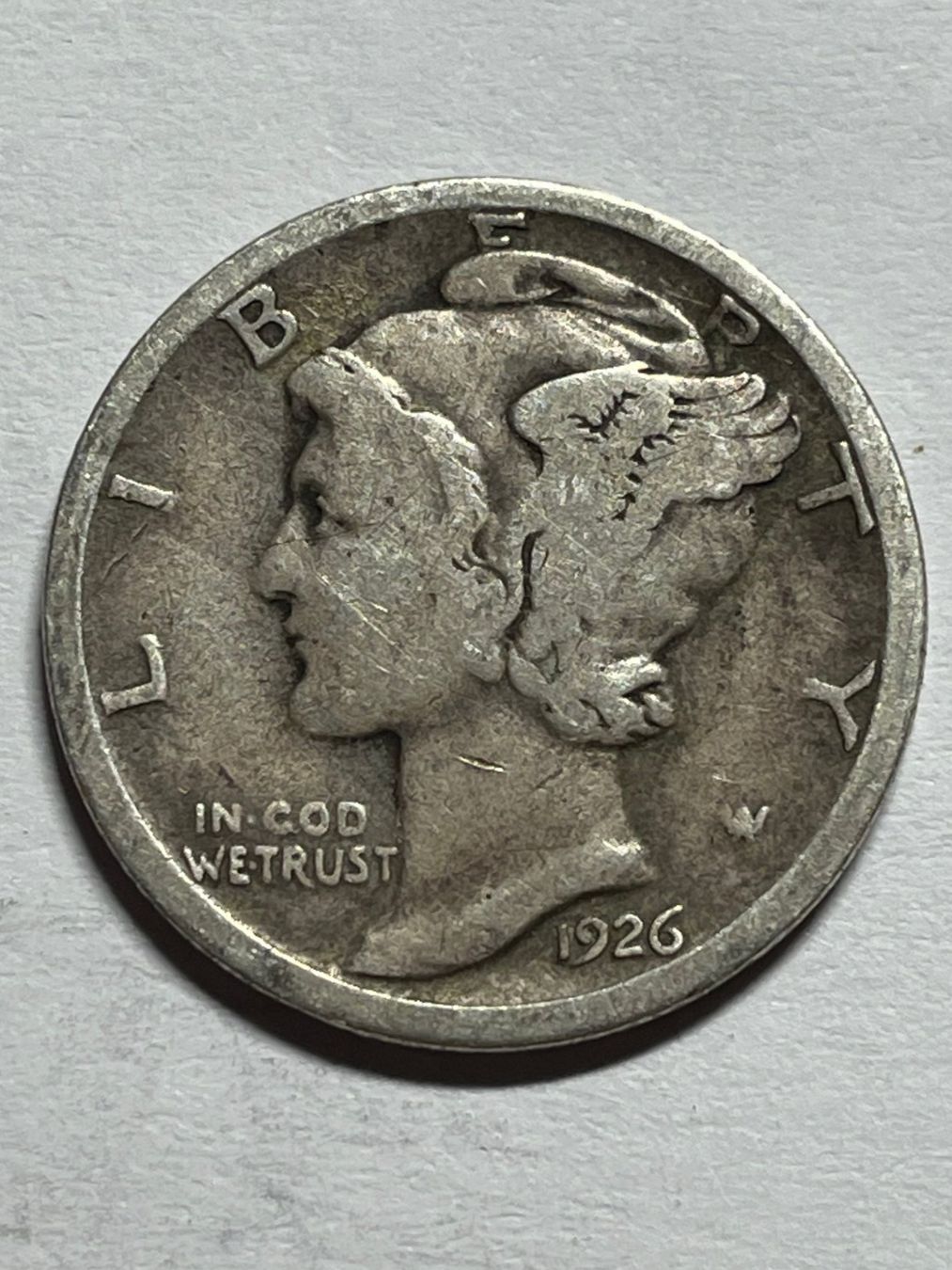 Alle Münzen: (83) Mercury Dime 1926 USA – Gebraucht aus Aesch BL von masmusgo